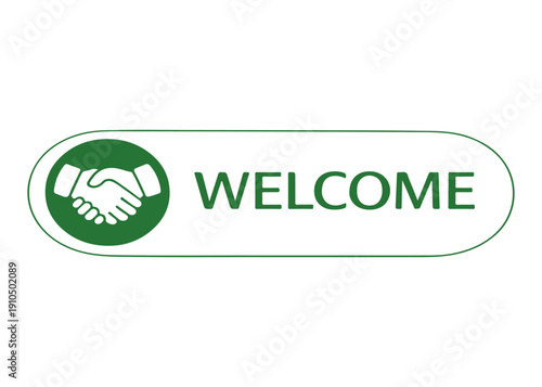 WELCOME frame icon vector on a white background
Vector frame on a white background