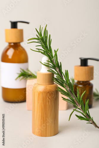 Bottles of cosmetic product...
