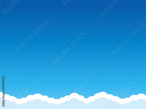 正月, 年賀状, 空, 雲, フレーム, 紙吹雪, 青空, 干支, 風景, 年賀, 新年, 自然, かわいい, 素材, 枠, 背景,