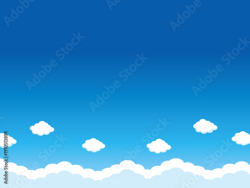 正月, 年賀状, 空, 雲, フレーム, 紙吹雪, 青空, 干支, 風景, 年賀, 新年, 自然, かわいい, 素材, 枠, 背景,