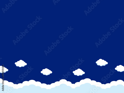 正月, 年賀状, 空, 雲, フレーム, 紙吹雪, 青空, 干支, 風景, 年賀, 新年, 自然, かわいい, 