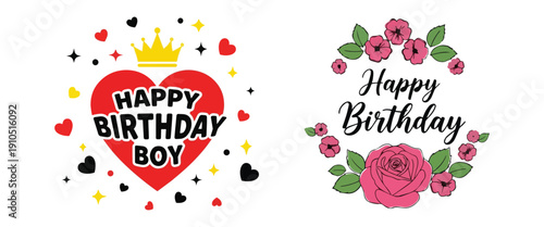 Birthday stickers for kids and adults t shirt
