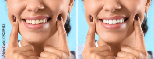 Smiling young woman with he...