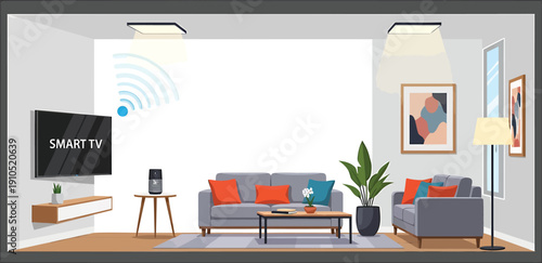 Modern home office setup with a sleek desk and ergonomic chair