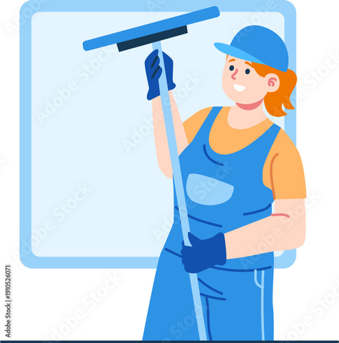 cleaner technician character illustration