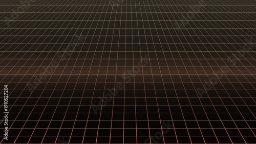 Grid Landscape Visualizing Depth and Motion in Dark Geometric Setting