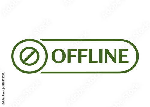OFFLINE frame icon vector on a white background
Vector frame on a white background