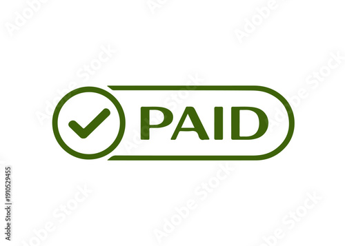 PAID frame icon vector on a white background
Vector frame on a white background