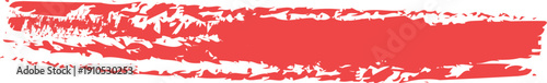 Textured Red Paint Brush Stroke