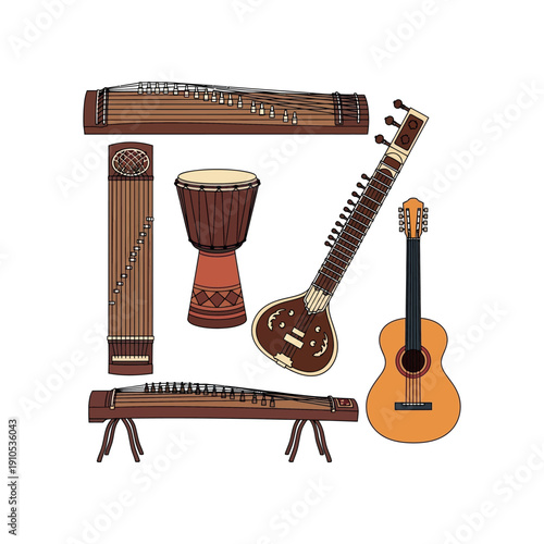 Diverse group of women with flowers and leaves in an illustration.