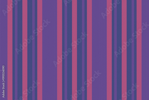 Indigo vector stripe textile, order texture lines background. Skirt pattern seamless vertical fabric in violet and blue colors.