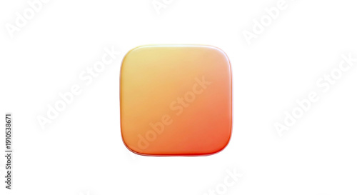 Orange Gradient Rounded Square on White Background Free Download Orange Gradient Rounded Square on White Background - GFXLoad