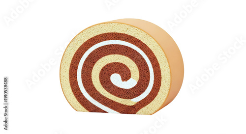 Slice of Swiss Roll Cake