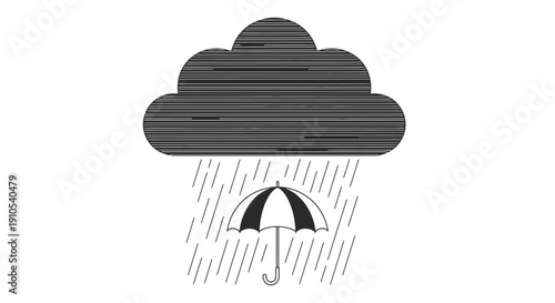 Umbrella Protection from Rainy Cloud.