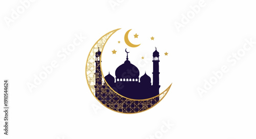 vector illustration of a Ramadan mosque