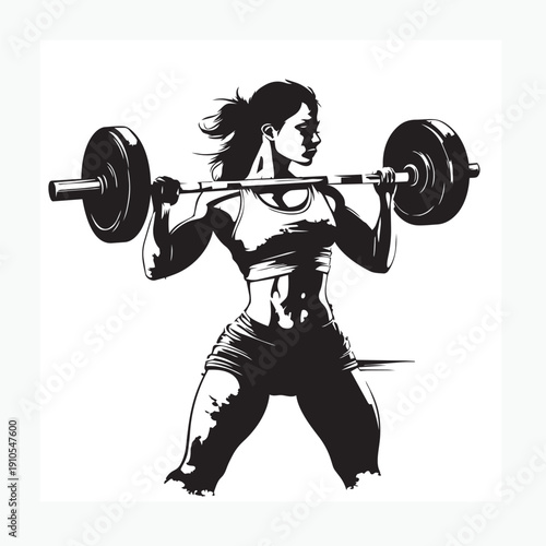 woman lifting weights