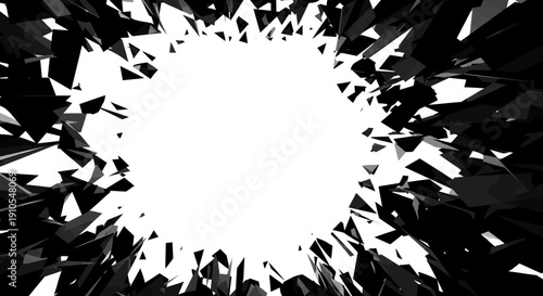 Bright Light Explosion in Darkness.