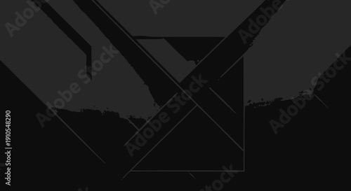 Black Check Mark Symbol on Dark Background.