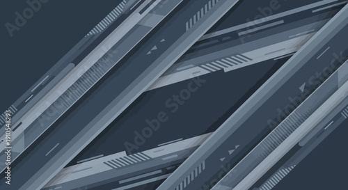 Close-up of metal bridge structure details.