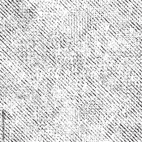 Grunge diagonal stripe, distress, speckled texture. Oblique textured lines. Vector overlay .