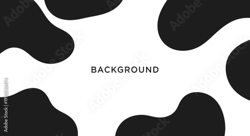 Cow Pattern Black and White Design.