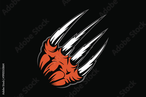 Claw Animal Sharp Fierce Claws Vector Illustration