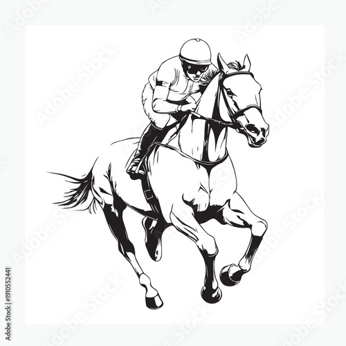 jockey on horseback