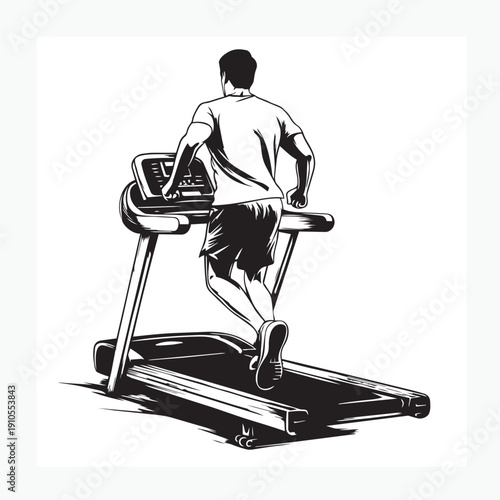 man on a treadmill