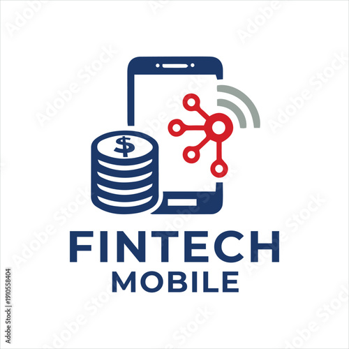 Fintech Mobile Logo – Digital Payment App Vector