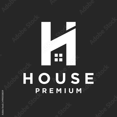Modern Letter H House Logo Design for Real Estate and Property Business