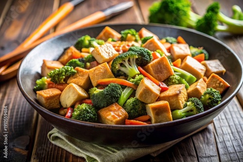 tofu stir fry with broccoli and carrots