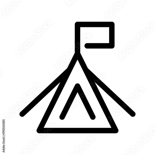 Camping Icon Vector Symbol Design Illustration
