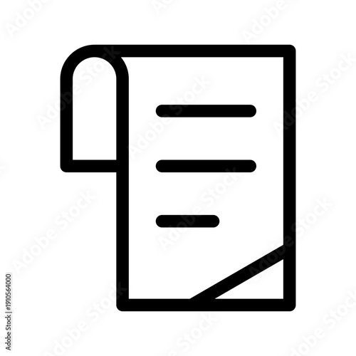 Document Icon Vector Symbol Design Illustration