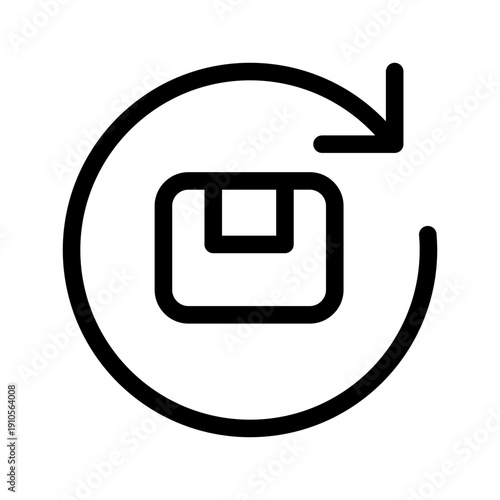 Return Icon Vector Symbol Design Illustration