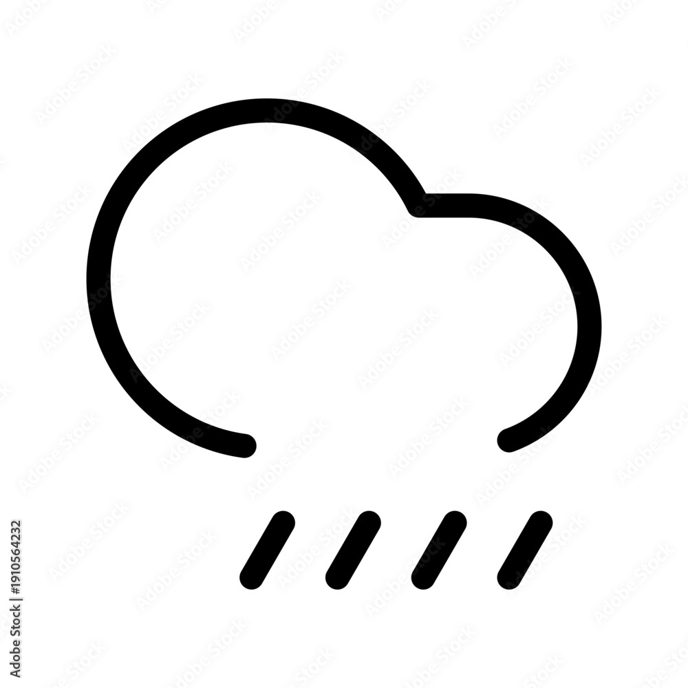 Obraz premium Thunderstorm Icon Vector Symbol Design Illustration