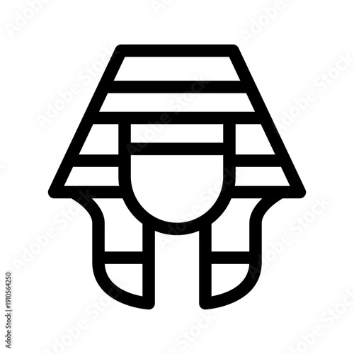 Pharaoh Icon Vector Symbol Design Illustration