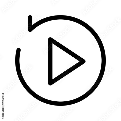 Playback Icon Vector Symbol Design Illustration