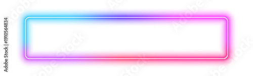 Neon border in rectangle shapes emit a soft glowing light. Each frame pops on dark backgrounds with vivid gradients. Great for tech, UI, and banner designs. PNG