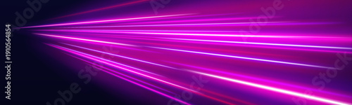 Abstract neon loops twist and overlap, glowing in pink and purple. Motion appears fluid and lively. Perfect for AI, cyber, or digital visuals.