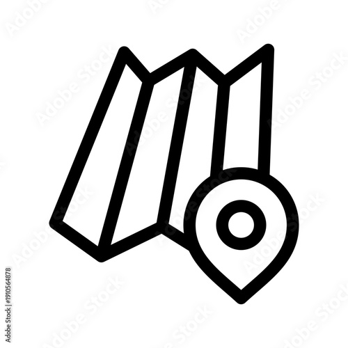 Map Icon Vector Symbol Design Illustration