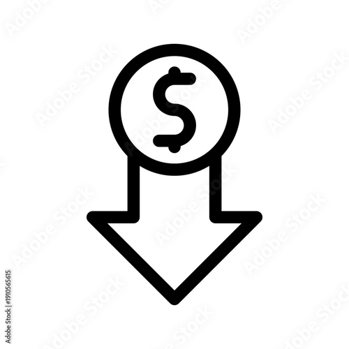 Low Price Icon Vector Symbol Design Illustration