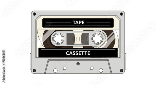 Cassette tape audio music device.