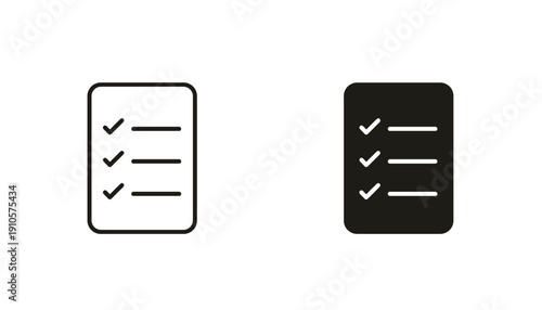 Checklist Icon Vector for Tasks and Productivity, to-do list icon, task symbol, organization icon, planning vector
