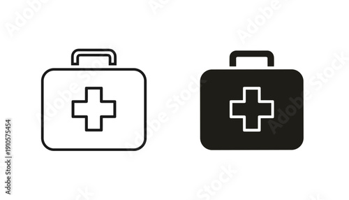 First Aid Kit Icon Vector for Medical and Emergency, healthcare icon, safety symbol, hospital icon, medical vector
