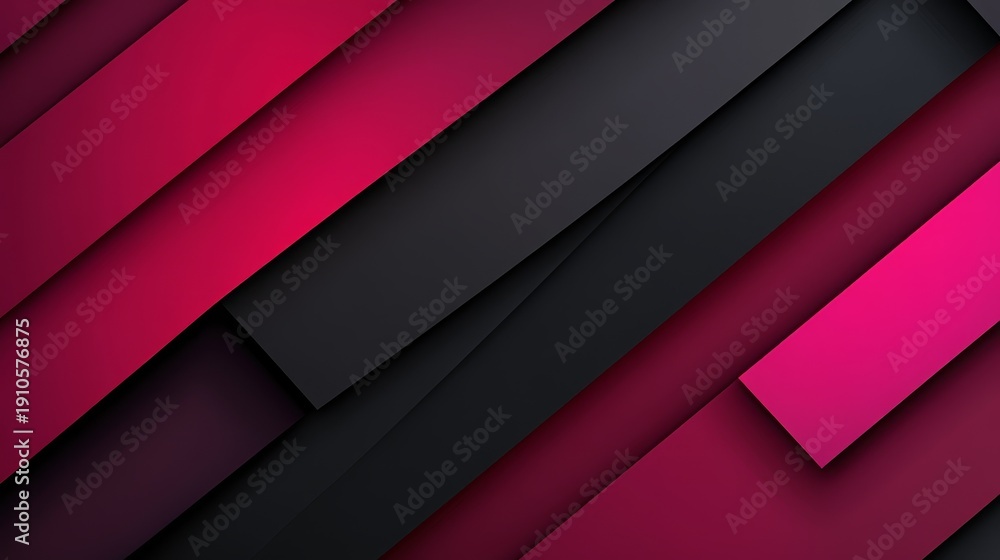 Fototapeta premium Vibrant red and black diagonal pattern wallpaper dynamic abstract background for digital design.