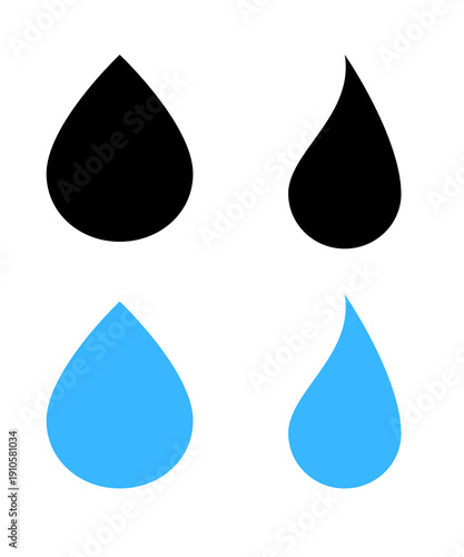 set of water drops