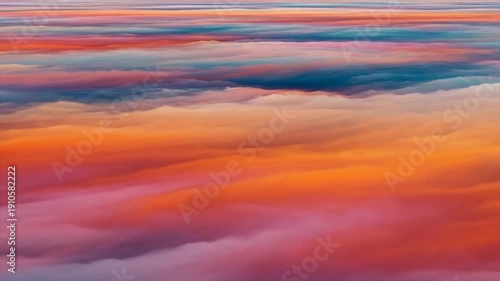 Vibrant Cloudy Sky with Colorful Hues.