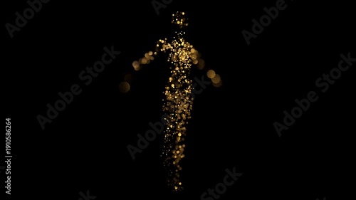 Female Avatar Forms From Points of Light.
A cinematic and ethereal 3D animation featuring a graceful female figure composed of points of light.