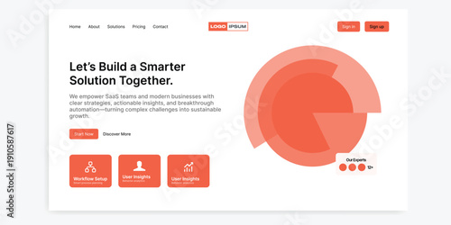 Innovative Design: A clean and modern website design concept. Showcasing a user-friendly interface that prioritizes functionality and visual appeal. 
