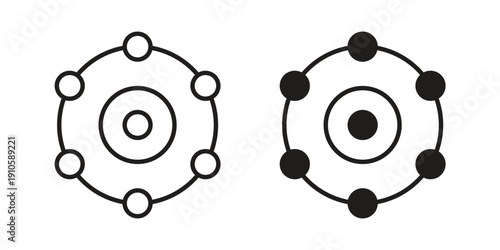 Antioxidant icon. simple thin line icon vector illustration pack on white